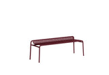 Banc de jardin sans dossier Weekend — Rouge-brun