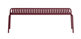 Banc de jardin sans dossier Weekend — Rouge-brun