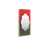 Miroir Wander Petit — Vermillon & Kaki