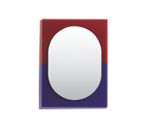 Miroir Wander Medium — Violet & Rouge-Brun