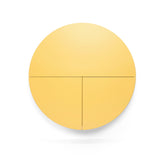 Bureau Pill rond — Jaune & Blanc