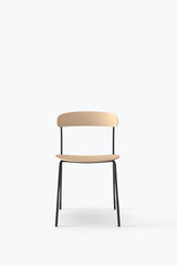 Chaise Missing — Natural Oak w. Black Frame