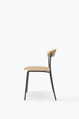 Chaise Missing — Natural Oak w. Black Frame