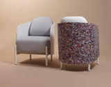 Fauteuil Art en plastique recyclé — Blanc