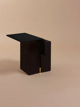 Table basse Ghan S en chêne teinté — Noir