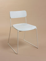 Chaise Sen en plastique recyclé — Blanc