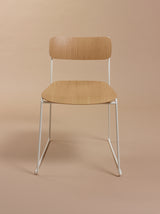 Chaise Sen en chêne — Blanc