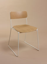 Chaise Sen en chêne — Blanc