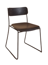 Chaise Sen en plastique recyclé — Noir