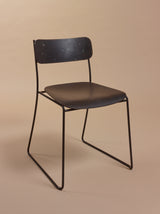 Chaise Sen en plastique recyclé — Noir