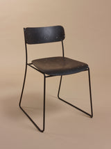 Chaise Sen en plastique recyclé — Noir