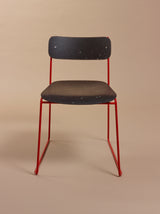 Chaise Sen en plastique recyclé — Rouge & Noir