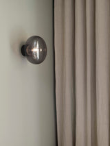 Applique Karl-Johan — Black Stained Oak w. Smoked Glass