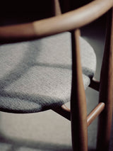 Chaise Bukowski — Walnut w. Osborne & Little Carnavon Cacao Stone