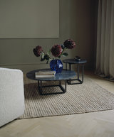 Table d'appoint Florence — Black Marquina Marble w. Black Frame