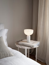Lampe de table portable Kizu — White Marble w. White Acrylic