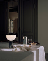 Lampe de table portable Kizu — Black Marble w. White Acrylic