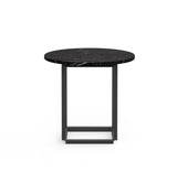 Table d'appoint Florence — Black Marquina Marble w. Black Frame