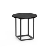 Table d'appoint Florence — Black Marquina Marble w. Black Frame