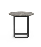 Table d'appoint Florence — Gris du Marais Marble w. Black Frame
