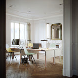 Chaise Gravêne 5.5 en bois — Bleu & Gris