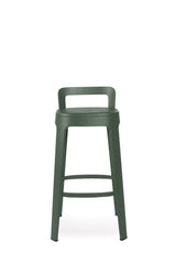 Tabouret Ombra - bar with backrest — Vert