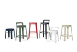 Tabouret Ombra - bar with backrest — Vert