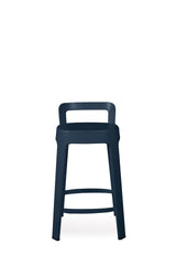 Tabouret Ombra - counter with backrest — Bleu