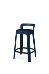 Tabouret Ombra - counter with backrest — Bleu