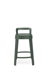 Tabouret Ombra - counter with backrest — Vert
