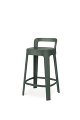 Tabouret Ombra - counter with backrest — Vert