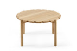 Table basse Pinion Ø 80cm — Chêne Clair
