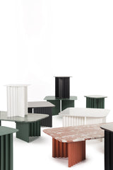 Table basse Plec rectangulaire - small — Acier blanc