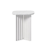 Table basse Plec rectangulaire - small — Marbre blanc