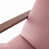 Fauteuil Retrostar - Velvet Line — Walnut stain & Rosa