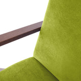 Fauteuil Retrostar - Basic Line — Walnut stain & Mustard Green