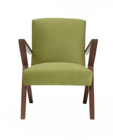 Fauteuil Retrostar - Basic Line — Walnut stain & Mustard Green