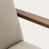 Fauteuil Retrostar - Velvet Line Premium — Walnut stain & Beige