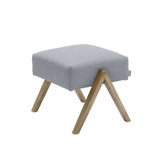Pouf Retrostar - Wool Line — Natural & Stone Grey