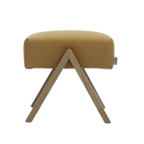 Pouf Retrostar - Wool Line — Natural & Mustard