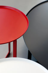 Table basse Round 1 — Rouge Papavero