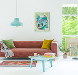 Table basse Sandbrook — Bleu