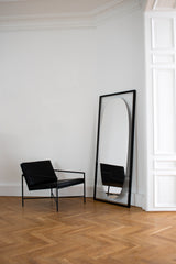 Fauteuil Lounge — Cuir noir