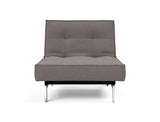 Fauteuil SPLITBACK Chrome — 521 Mixed Dance Grey