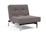 Fauteuil SPLITBACK Chrome — 521 Mixed Dance Grey