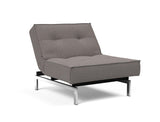 Fauteuil SPLITBACK Chrome — 521 Mixed Dance Grey