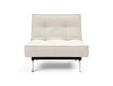Fauteuil SPLITBACK Chrome — 531 Bouclé Off White