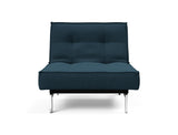 Fauteuil SPLITBACK Chrome — 580 Argus Navy Blue