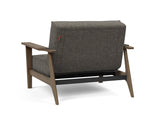 Fauteuil SPLITBACK Frej smoked oak — 216 Flashtex Dark Grey