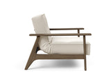 Fauteuil SPLITBACK Frej smoked oak — 531 Bouclé Off White